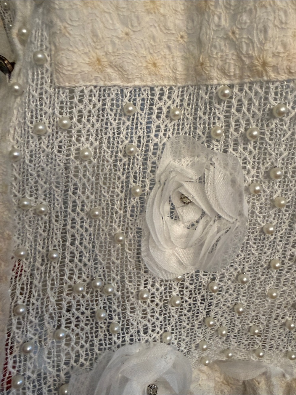 POL Cream Lace Button-Up Top - Picture 4 of 7